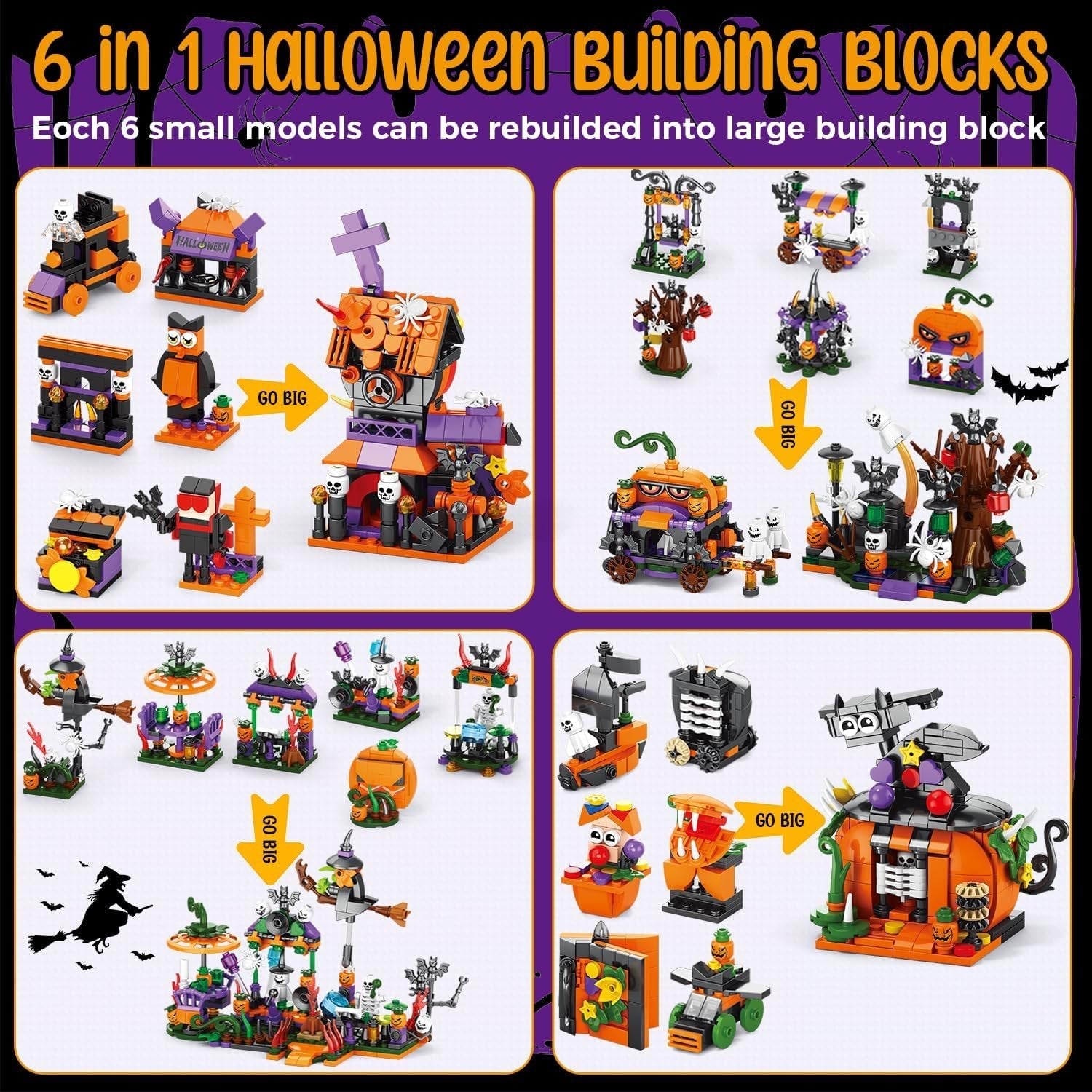 🔥HALLOWEEN PRE-SEASON 49% OFF🔥- 31 Day Halloween Advent Brick Festival Calendar